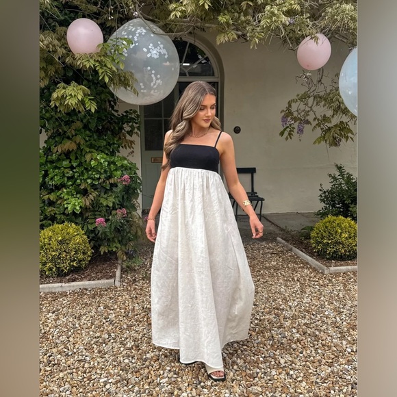 Abercrombie & Fitch Tie Back Babydoll Dress - M Petite - Picture 4 of 16